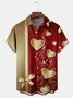 St Valentine‘s Day Heart Chest Pocket Short Sleeve Shirt