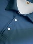 Ombre Abstract Stripe Button Short Sleeve Golf Polo Shirt