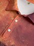 Ombre Abstract Button Short Sleeve Polo Shirt