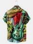 Guitar Chest Pocket Short Sleeve Casual Shirt