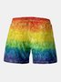 Ombre Drawstring Beach Shorts