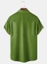 St. Patrick's Day Gnome Chest Pocket Short Sleeve Bowling Shirt