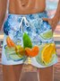 Fruit Drawstring Beach Shorts