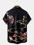 Japanese Koi Chest Pocket Short Sleeve Shirt
