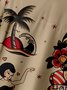 Vintage Beauty Tattoo Chest Pocket Short Sleeve Hawaiian Shirt