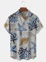 Conches Chest Pocket Short Sleeve Hawaiian Shirt