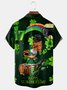St. Patrick's Day Belle Chest Pocket Short Sleeve Casual Shirt