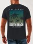 Coconut Tree Neck Casual T-Shirt