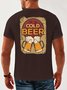 Beer Crew  Neck Casual T-Shirt