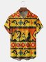 Ethnic Chest Pocket Short Sleeve Hawaiian Shirt