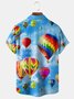 Balloon Chest Pocket Short Sleeve Hawaiian Shirt