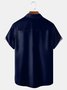 Mid Century Pattern Chest Pocket Short Sleeve Bowling Shirt