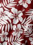 Floral Chest Pocket Short Sleeve Hawaiian Shirt