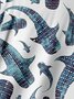 Whale Chest Pocket Short Sleeve Hawaiian Shirt