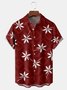 Tropical Flowers Chest Pocket Short Sleeve Hawaiian Shirt
