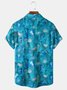 Jellyfish Chest Pocket Short Sleeve Hawaiian Shirt