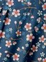 Cherry Blossoms Chest Pocket Short Sleeve Hawaiian Shirt