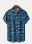 Airplants Chest Pocket Short Sleeve Casual Shirt