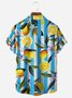 Lemon Chest Pocket Short Sleeve Hawaiian Shirt