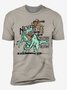 Dinosaur Crew Neck Casual T-shirt