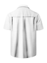 Big Size Striped Short Sleeve Bowling Shirt
