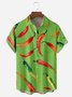 Mexican Jalapeno Chest Pocket Short Sleeve Casual Shirt