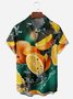 Refreshing Fruit Chest Pocket Short Sleeve Hawaiian Shirt