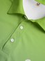 Gradient Color Button Down Short Sleeve Golf Polo Shirt