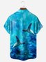 Sea ​​Turtle Chest Pocket Short Sleeve Hawaiian Shirt