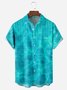 Seawater Chest Pocket Short Sleeve Hawaiian Shirt
