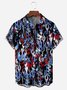 Flame Chest Pocket Short Sleeve Casual Shirt