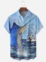 Swordfish Chest Pocket Short Sleeve Hawaiian Shirt