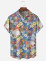 Floral Gnomes Chest Pocket Short Sleeve Hawaiian Shirt