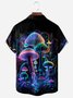 Hippies Mushrooms Chest Pocket Short Sleeve Shirt