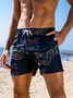 Dragon Drawstring Beach Shorts
