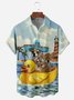 Vacation Dog Chest Pocket Short Sleeves Hawaiian Shirts