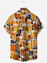 Cheers Beer Pig Chest Pocket Short Sleeve Shirt