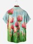 Tulip Chest Pocket Short Sleeve Hawaiian Shirt