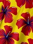 Hibiscus Chest Pocket Short Sleeve Hawaiian Shirt