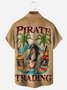 Belle Pirate Chest Pocket Short Sleeve Hawaiian Shirt