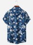 Cherry Blossom Chest Pocket Short Sleeve Casual Shirt
