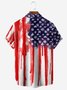 American Flag Chest Pocket Short Sleeve Shirt