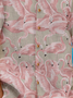 Flamingo Chest Pocket Short Sleeves Resort Shirt