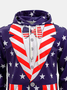 America Flag  Casual Hoodie Sweatshirt