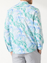 Hawaiian Floral Chest Pocket Long Sleeve Casual Shirt