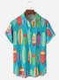 Surfboard Chest Pocket Short Sleeve Hawaiian Shirt