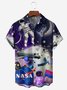 NASA Universe Chest Pocket Short Sleeve Casual Shirt