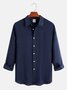 Big Size Plain Long Sleeve Shirt