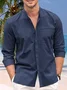 Plain Long Sleeve Casual Shirt
