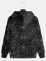 Halloween Spider Web Casual Hoodie